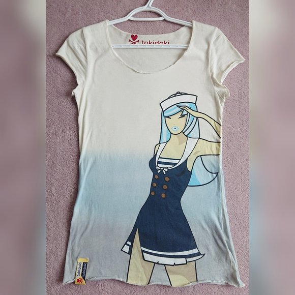 Tokidoki - Gradient Sailor Girl Printed Graphic T-shirt